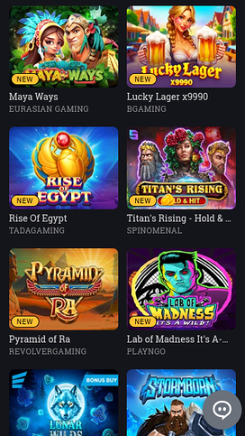 Juegos móviles de Bspin.io Casino