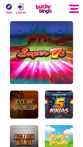 Bucky Bingo Mobile Games
