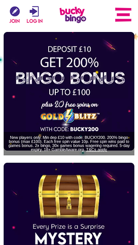 Bucky Bingo Mobile Promotions