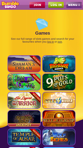 Bumble Bingo Mobile Games