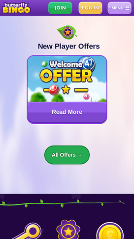 Butterfly Bingo Mobile Promotions