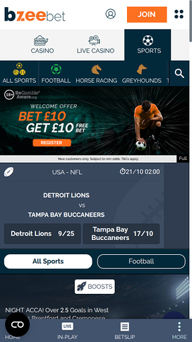 Bzeebet Casino Mobile Sports Betting