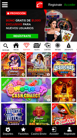 Caliente Casino Mobile Games