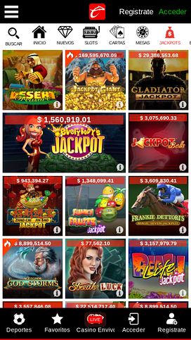 Caliente Casino Mobile Jackpot