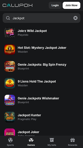 Calupoh Casino Mobile Jackpot
