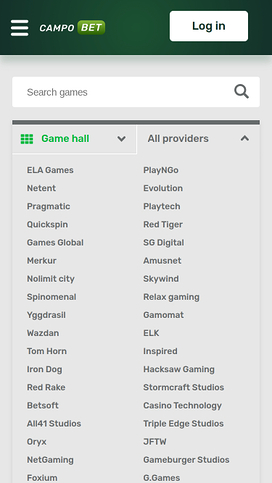 Campobet Casino Mobile Game Developers