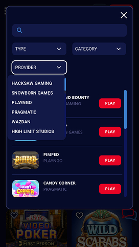 Captain Spins Casino Mobile Game Developers