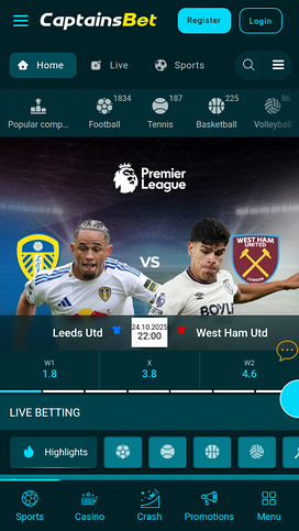 Captainsbet Casino Mobile Sports Betting