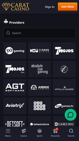 Desarrolladores de juegos móviles de casino CaratCasino