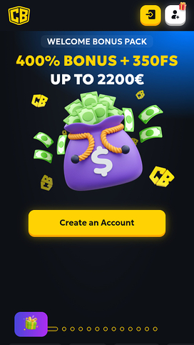 Página principal móvil de Casabet Casino