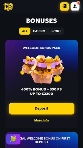 Promociones móviles de Casabet Casino