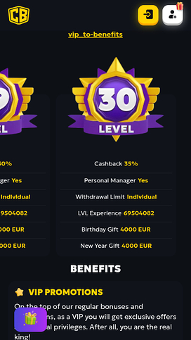 Programa VIP de Casabet Casino Móvil