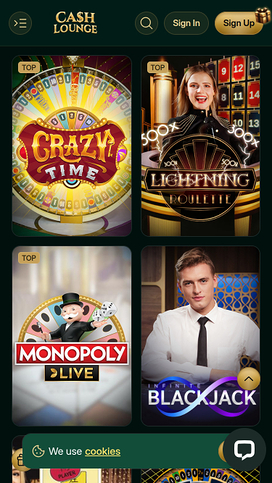 Cash Lounge Casino Mobile Live Dealer