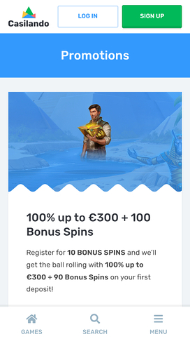 Casilando Casino Mobile Promotions