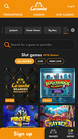 Casimba Casino Games Mobile