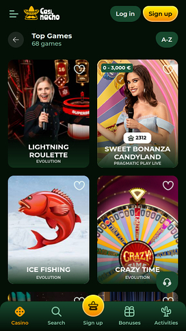 Casino Casinacho con crupier en vivo