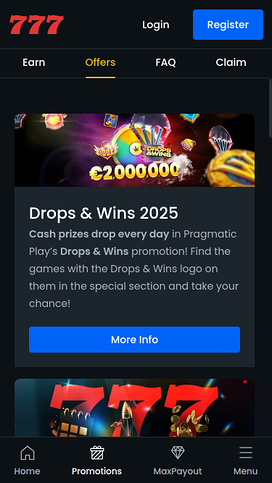 Casino 777 Mobile Promotions