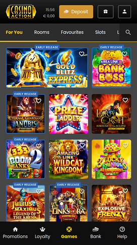 Casino Action Mobile Games