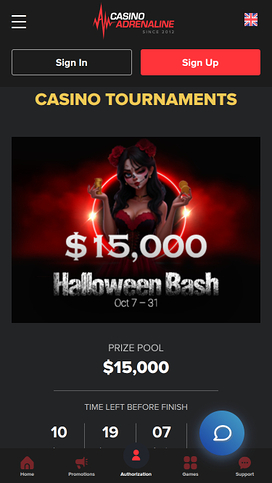 Casino Adrenaline Mobile Tournaments