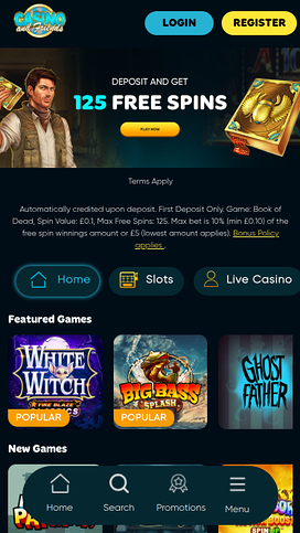 Casino And Friends mobilens startsida