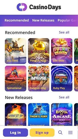 Casino Days Mobile Games