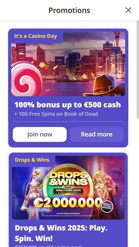 Casino Days Mobile Promotions