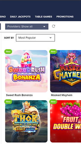 Casino Euro Mobile Games