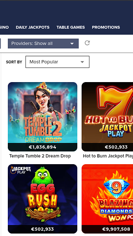 Casino Euro Mobile Jackpot
