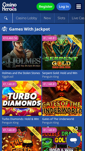 Casino Heroes Mobile Jackpot