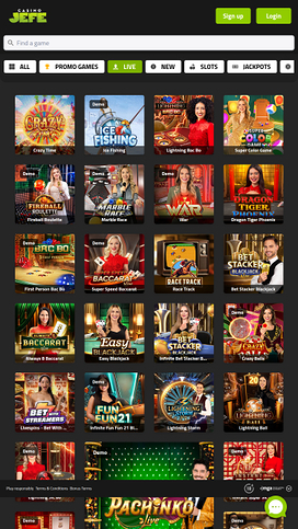 Casino JEFE Mobile Live Dealer