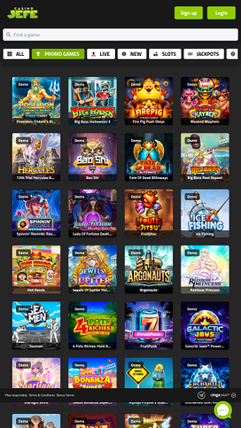 Casino JEFE Mobile Promo Games