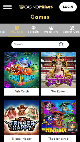 Casino Midas Mobile Games
