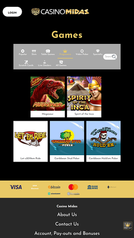 Casino Midas Mobile Jackpot