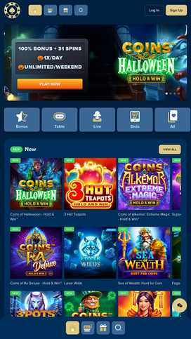 Casino Napoli Mobile Homepage