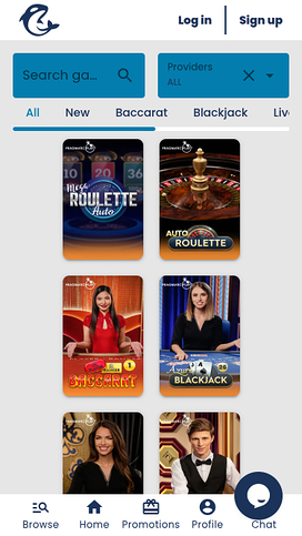 Casino Orca Crupier en vivo móvil