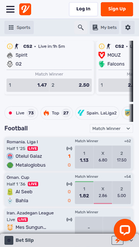 Casino Vibes Mobile Live Sports