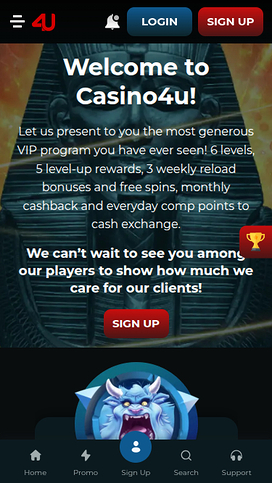Casino4u Mobile VIP Program