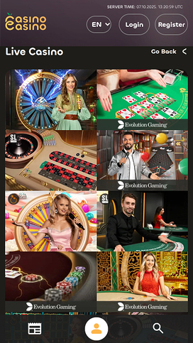 CasinoCasino Mobile Live Dealer