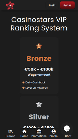Programa VIP de Casino Stars Móvil