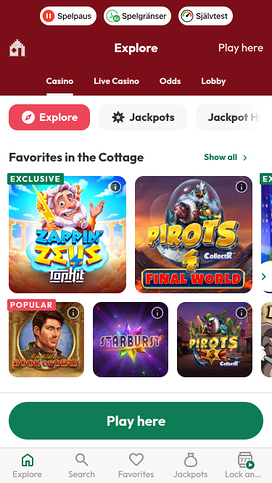 Casinostugan Games Mobile