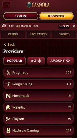 Casoola Casino Game Developers
