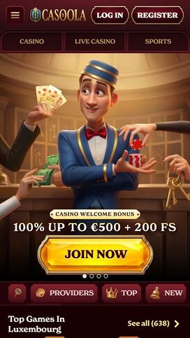 CasoolaCasino Mobile Homepage