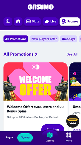 Casumo Casino Promotions Mobile