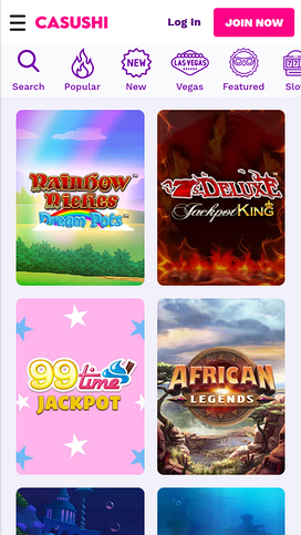 Casushi Casino Jackpot Mobile