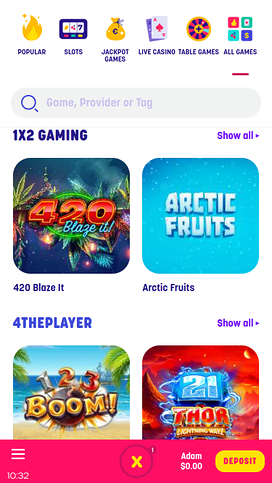 Caxino Casino Game Developers Mobile