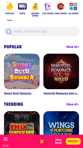 Caxino Casino Games Mobile