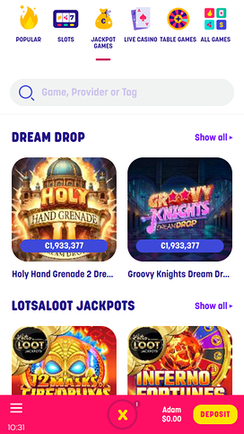 Caxino Casino Jackpot Mobile