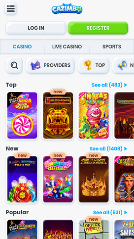 Cazimbo Casino Games Mobile