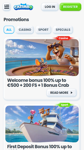 Cazimbo Casino Promotions Mobile