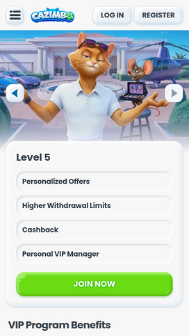 Cazimbo Casino Mobile VIP Program